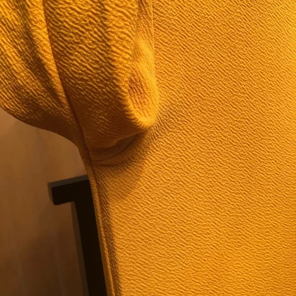 Woman’s fall mustard yellow Mock neck long sleeve shein dress - Picture 11 of 13